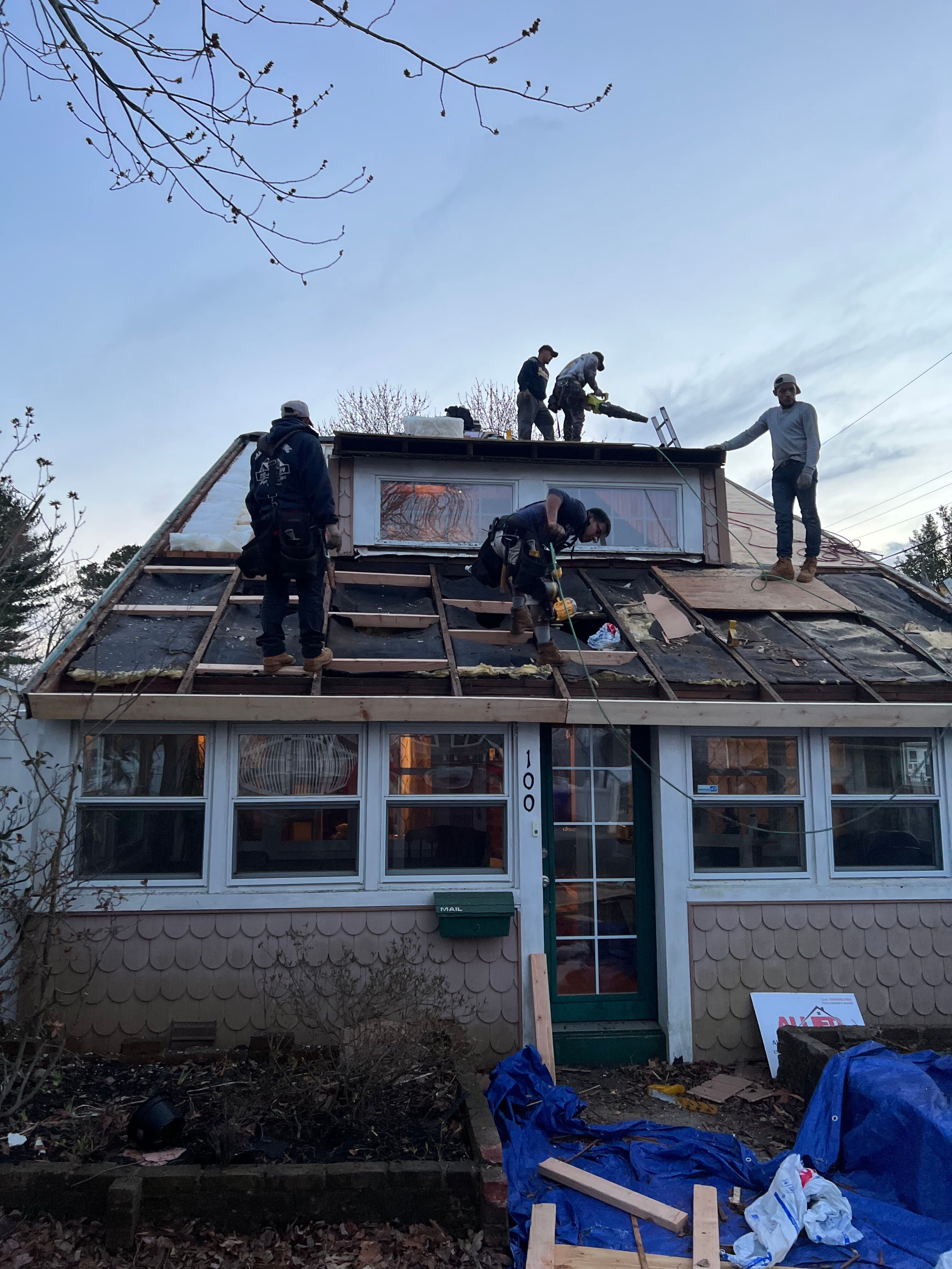 Complete roof replacement project