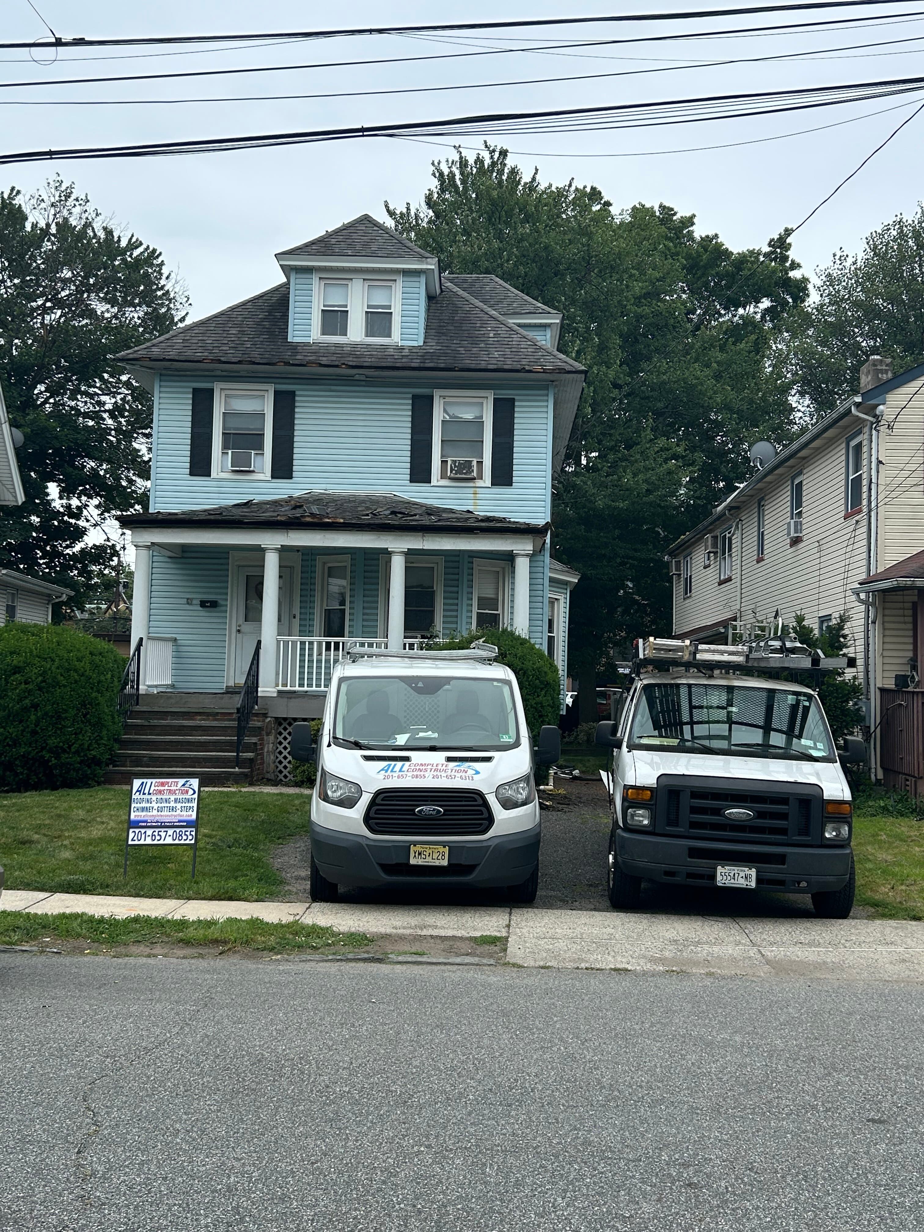 Siding and exterior project in progress