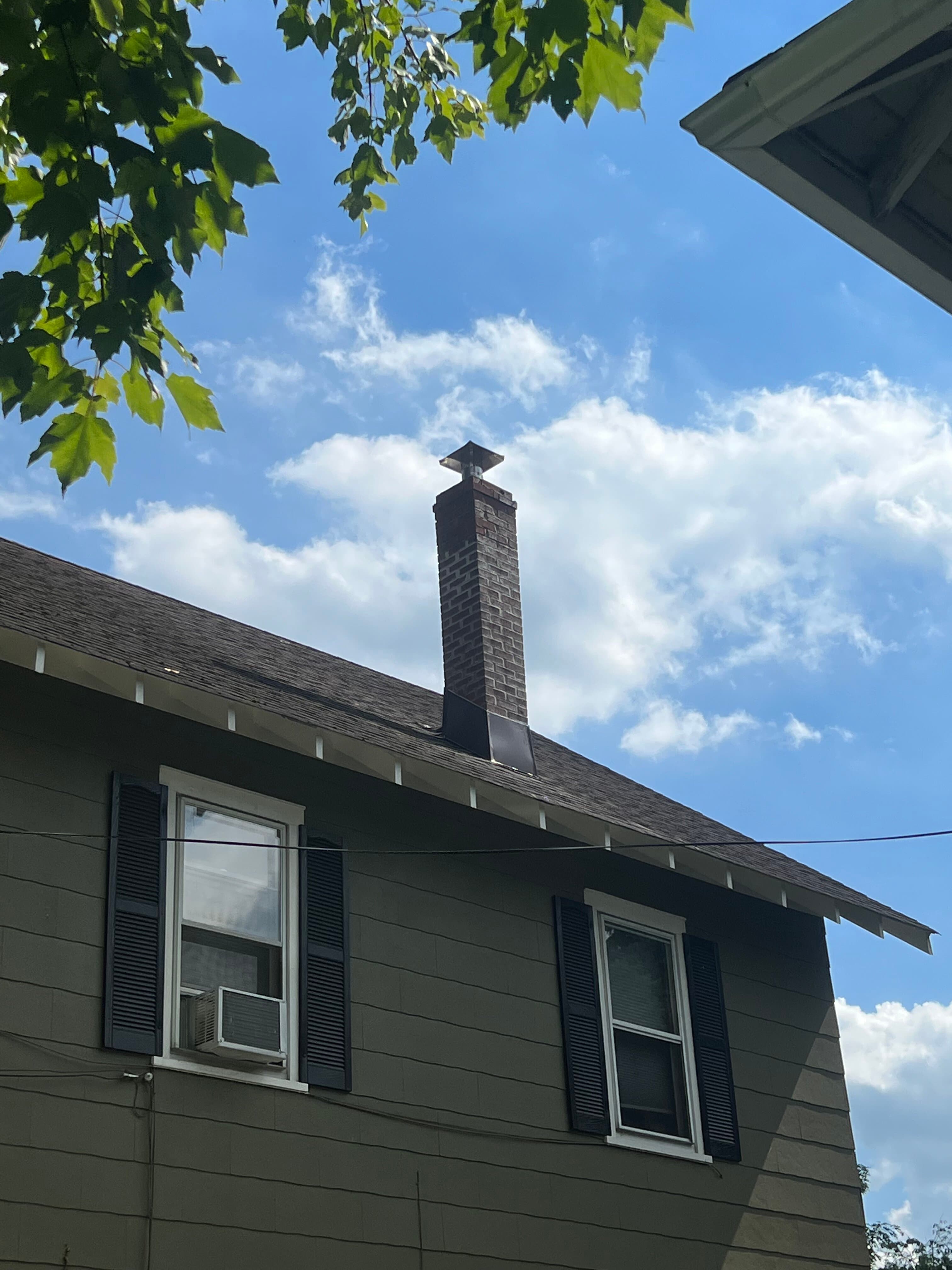 Completed chimney exterior
