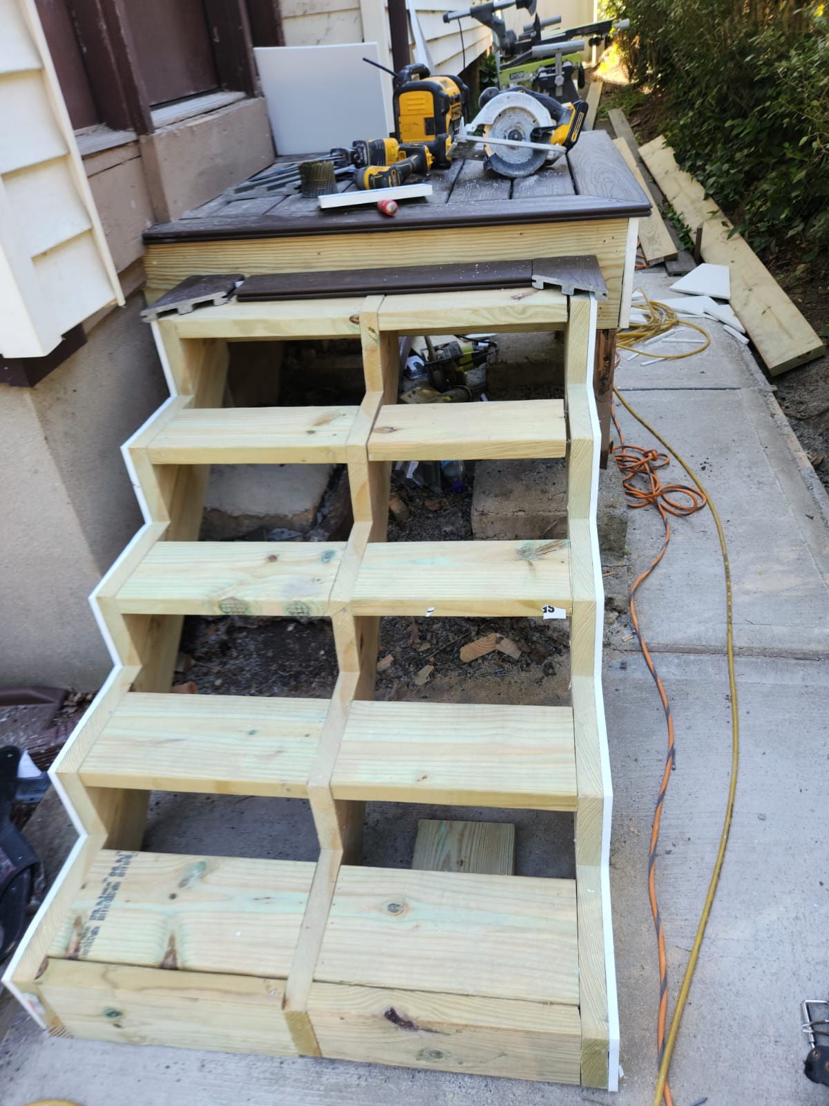 Deck Stair Framing