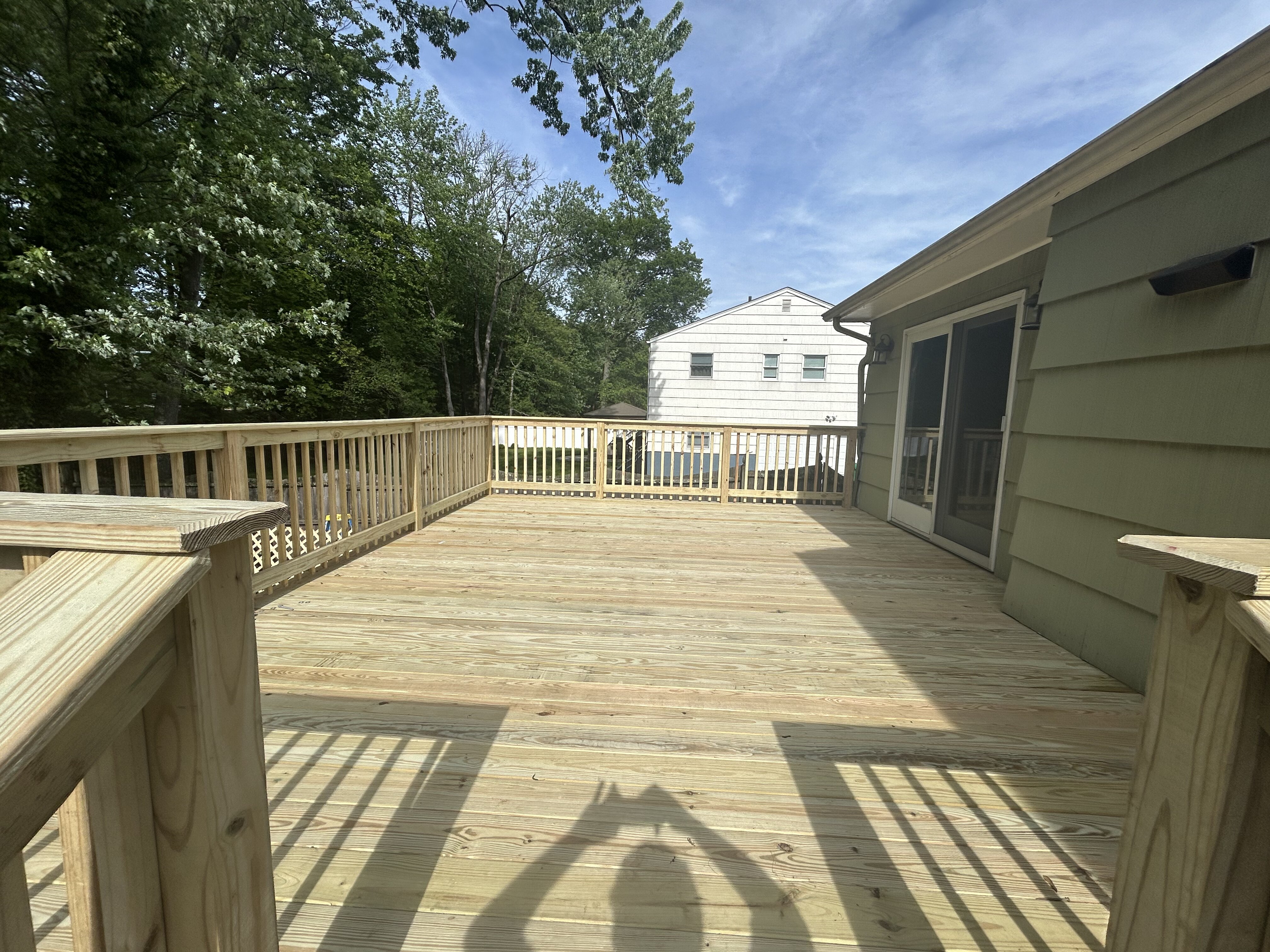 Completed Pressure-Treated Deck
