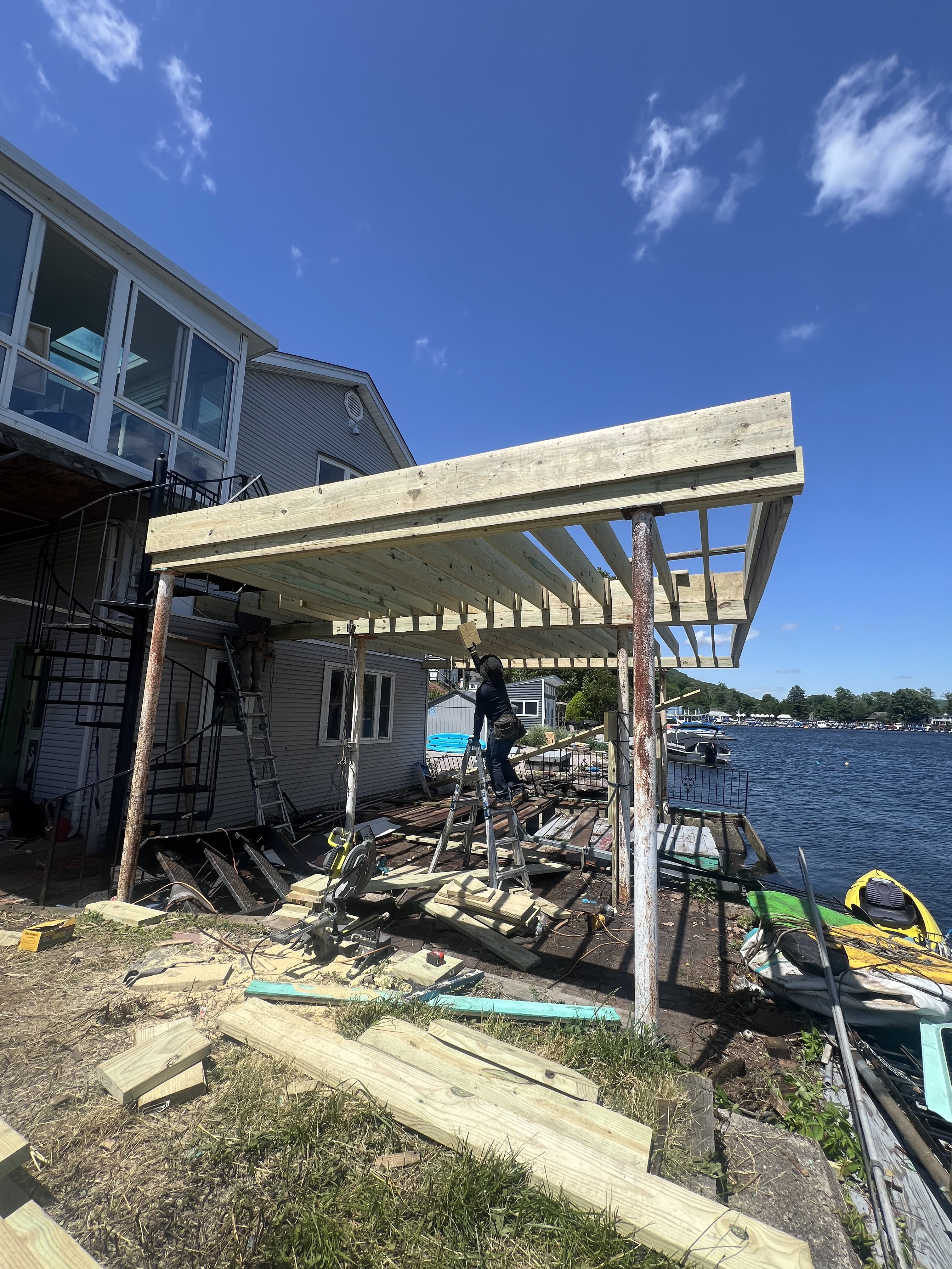 Waterfront Pergola Structure